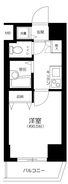 エスコート蒲田 2階階 間取り