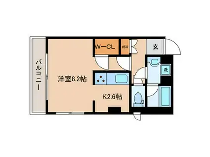 フォレシティ新蒲田(1K/4階)の間取り写真