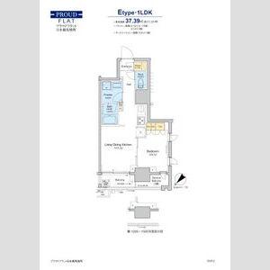 プラウドフラット日本橋馬喰町(1LDK/10階)の間取り写真