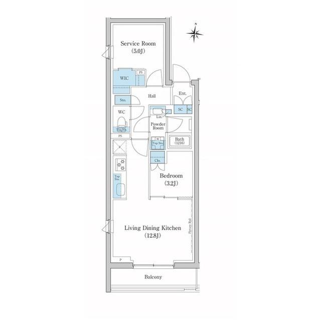 スタイリオ池上サウス(1SLDK/5階)の間取り写真