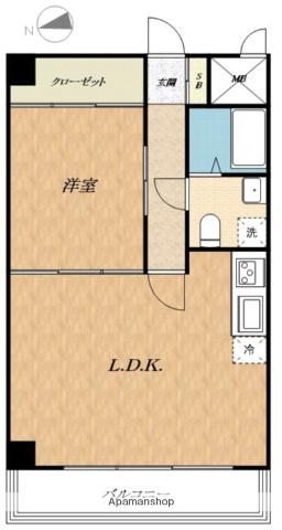 グランドメゾン麹町(1LDK/6階)の間取り写真