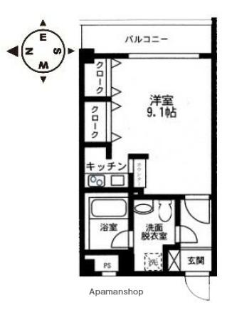 ソレイユ西蒲田 7階階 間取り