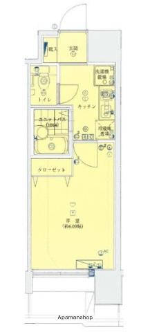 ヴェルステージ蒲田Ⅱ(1K/9階)の間取り写真