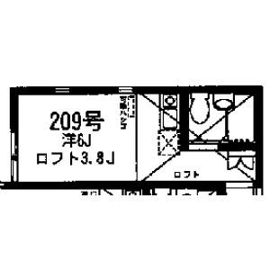 ユナイトステージ鹿島田ライフテリア 2階階 間取り