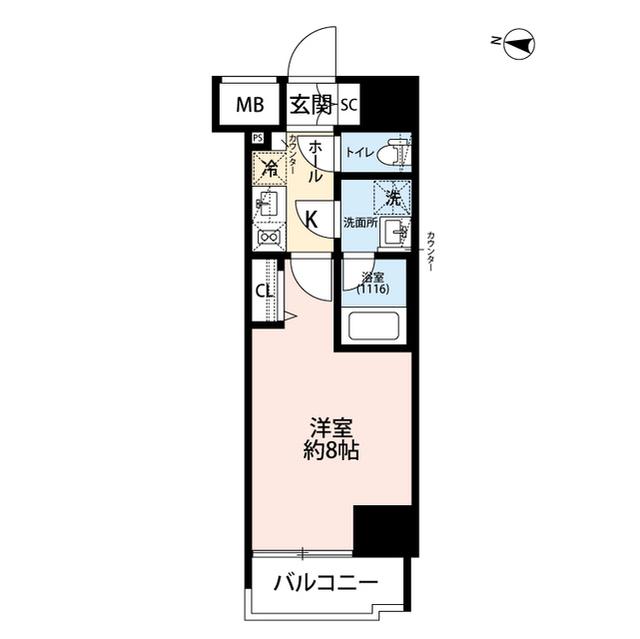 プレール・ドゥーク東雲III 6階階 間取り