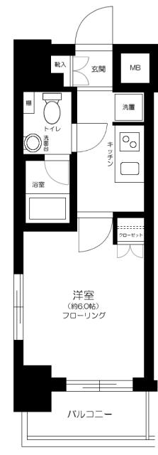 グラントゥルース門前仲町 5階階 間取り