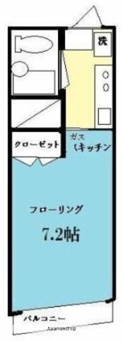 セントラルマンション武蔵小杉(1K/2階)の間取り写真