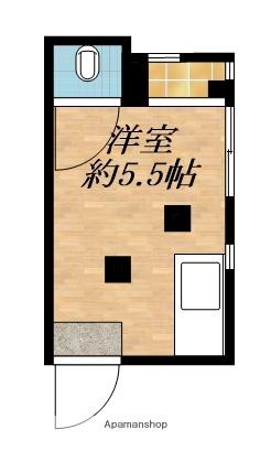 堤荘(ワンルーム/1階)の間取り写真