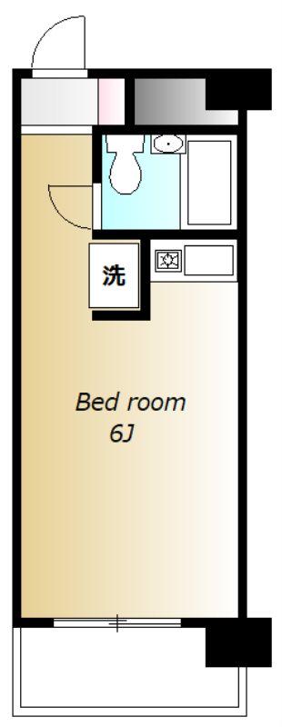 ライオンズマンション雪が谷大塚(ワンルーム/7階)の間取り写真