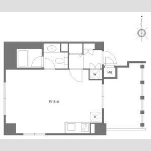 エムジー目黒駅前(ワンルーム/10階)の間取り写真