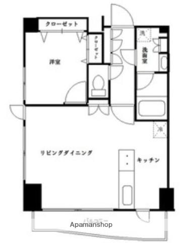 プレール・ドゥーク浜松町 13階階 間取り