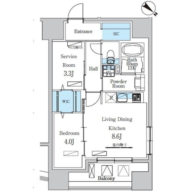 デュオフラッツ池尻大橋(1SLDK/6階)の間取り写真