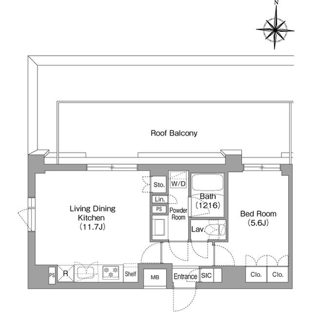 BPRレジデンス大島(1LDK/5階)の間取り写真