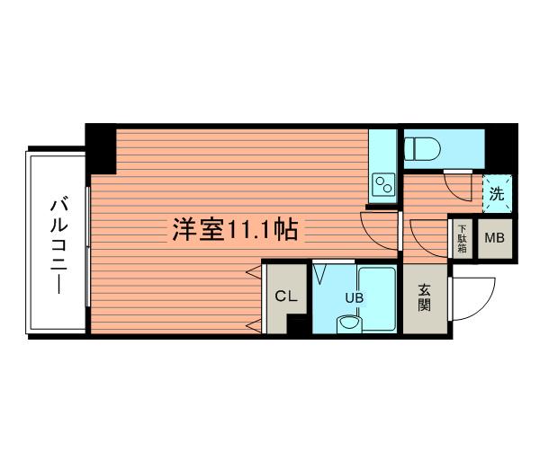 レジディア大井町 4階階 間取り
