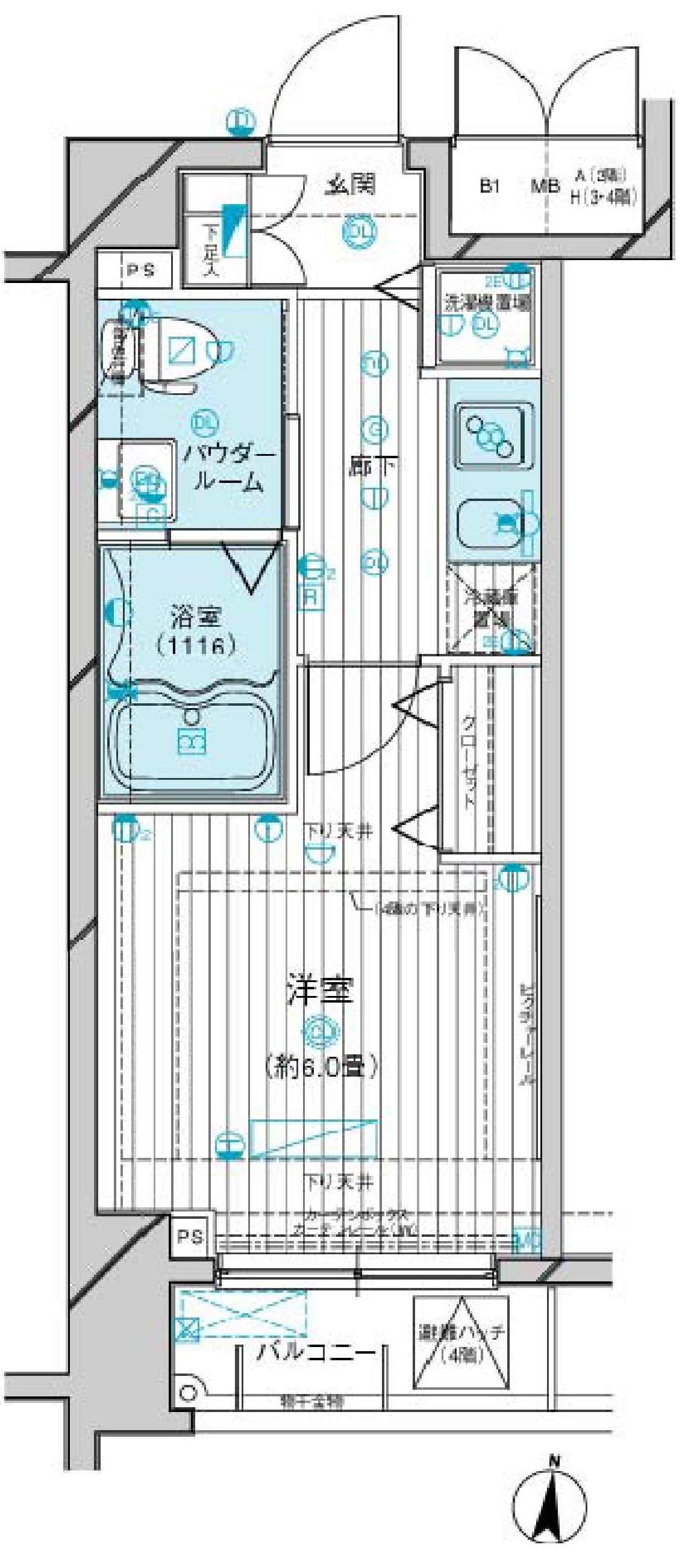 メインステージ多摩川II 5階階 間取り