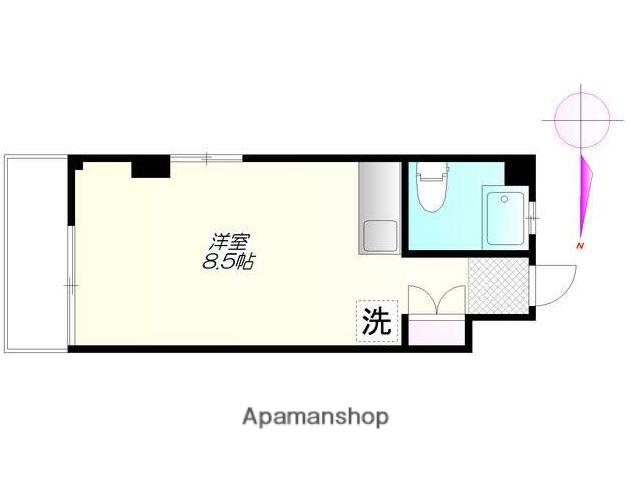 コーポ篠原 3階階 間取り