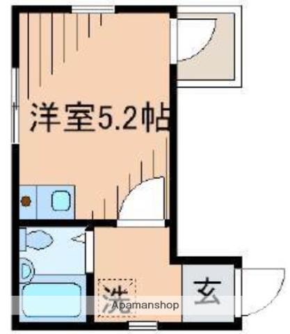 シャンテ東向島Ⅱ(ワンルーム/2階)の間取り写真