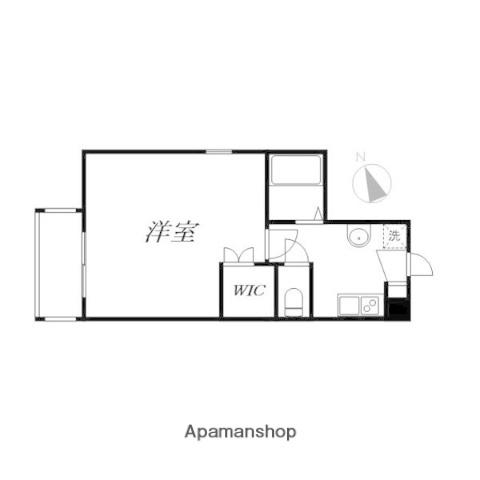 アリエ新小岩(1K/1階)の間取り写真