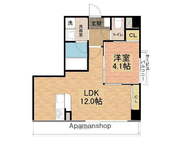 PRIMAVERA(1LDK/9階)の間取り写真