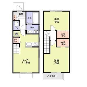 ＤＥＬＩＧＨＴ　ＰＯＲＴＥＲ(2LDK)の間取り写真