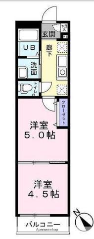 NESALLA(2K/3階)の間取り写真