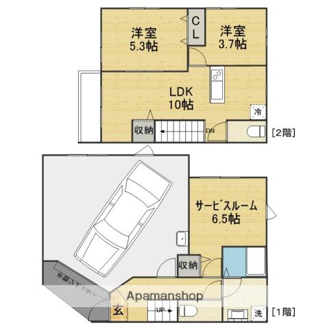 ＰＯＲＴＯＦＩＮＯ(2SLDK)の間取り写真