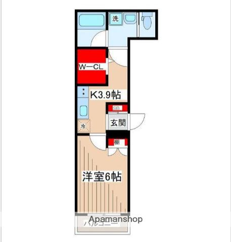 TS MANSION(1K/1階)の間取り写真