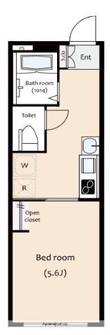 GRANDE TAKASAGO(1K/3階)の間取り写真