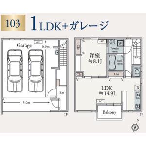 TORO LEONE U(1LDK/2階)の間取り写真