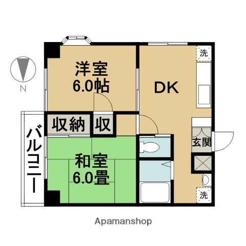 保戸田マンション 4階階 間取り