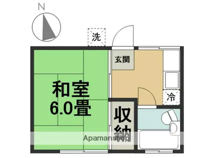 コーポ滋和(1K/1階)の間取り写真