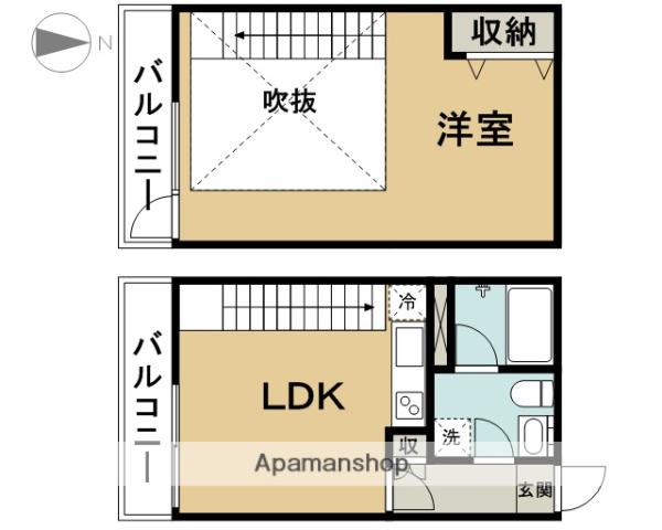 アヴァンツァーレ(1LDK/3階)の間取り写真