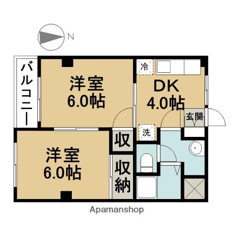 第一田中マンション 3階階 間取り