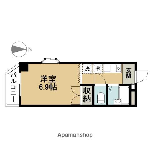 ハイコーポ小泉56(1K/2階)の間取り写真
