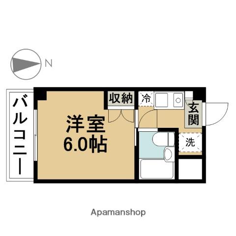 TNプランドール(1K/3階)の間取り写真