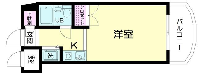 日神パレステージ大森(ワンルーム/9階)の間取り写真