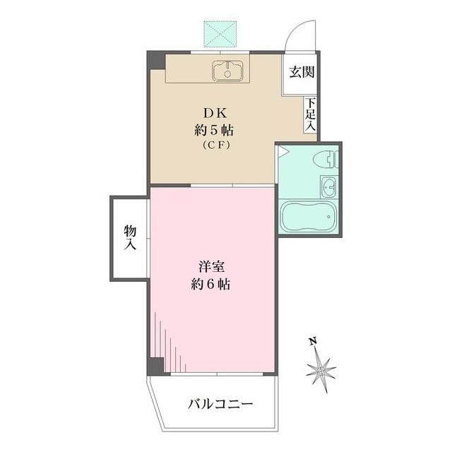 サンハイツ木月 3階階 間取り