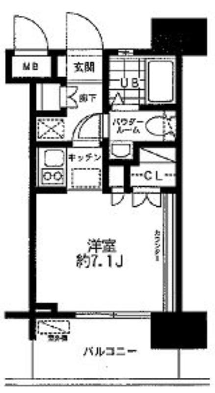 レジディア大森東 4階階 間取り