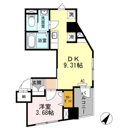 レジデンス東雪谷 2階階 間取り