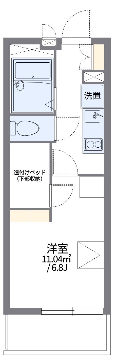 レオパレスSUZUKI Ⅱ(1K/2階)の間取り写真