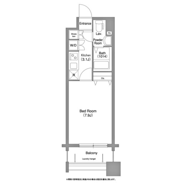 コンフォリア谷塚(1K/3階)の間取り写真