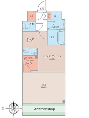 SORA TREE(1K/7階)の間取り写真