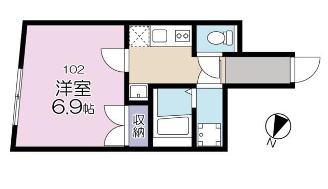 RMO アールエムオー(1K/1階)の間取り写真