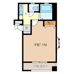 イーグルマンション(1K/3階)の間取り写真