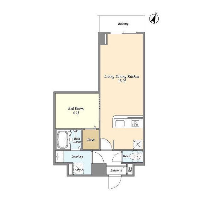 アルファコート北綾瀬2(1LDK/2階)の間取り写真