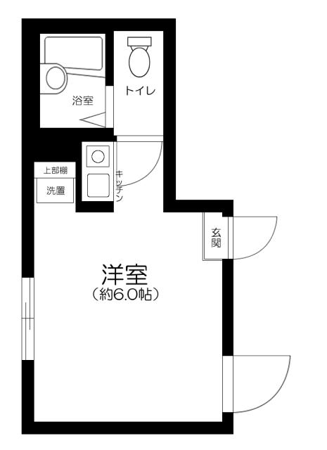 GRANDE扇大橋(ワンルーム/1階)の間取り写真