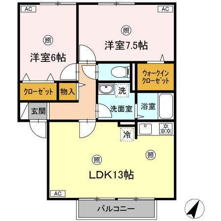 モア・コンフォート 2階階 間取り