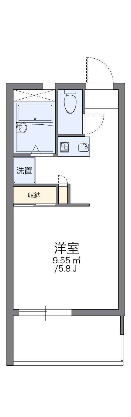 レオパレスブライト 3階階 間取り