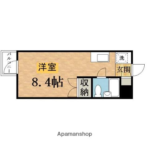 NOSSA平岡町(ワンルーム/3階)の間取り写真