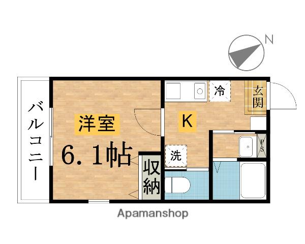 中野町NOSSA(1K/1階)の間取り写真